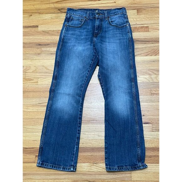 Wrangler Retro Men's Blue Jeans 30x28 Denim Boot Cut Leg Western Cowboy Stretch - Picture 1 of 11